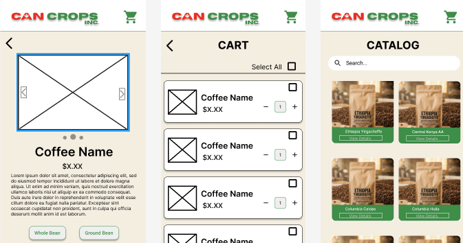 Coffee Companion prototypes